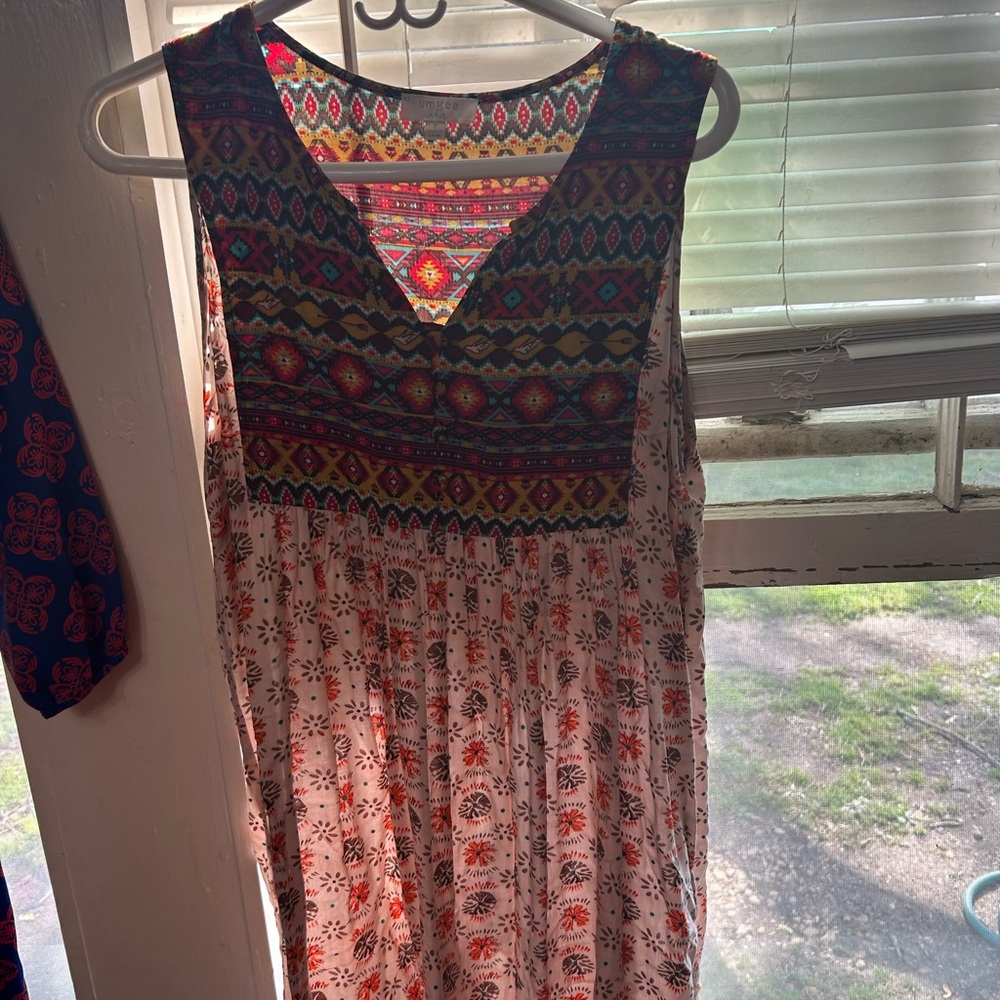 Colorful Bohemian Sleeveless Dress